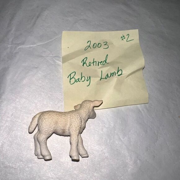SCHLEICH LAMB Standing Sheep Baby Animal Farm Figure 2003 Retired #2 - Picture 3 of 3